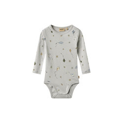 Body L/S Freddie, 9036 mellow sky kites, Wheat