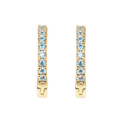 Emilia small hoops, blue, Emilia by Bon Dep
