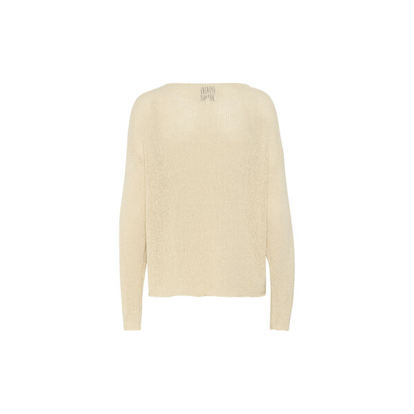 DivaMW boxy knit blouse, almond milk, My Essential Wardrobe