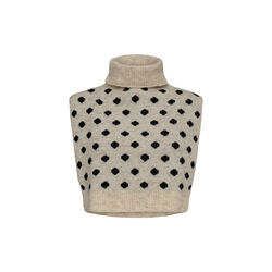 NUOLLIE KNITTED WARMER, sesame melange, N&Uuml;MPH