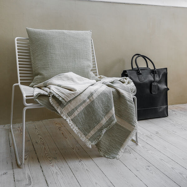 Lyme Grass pledd, green, ELVANG