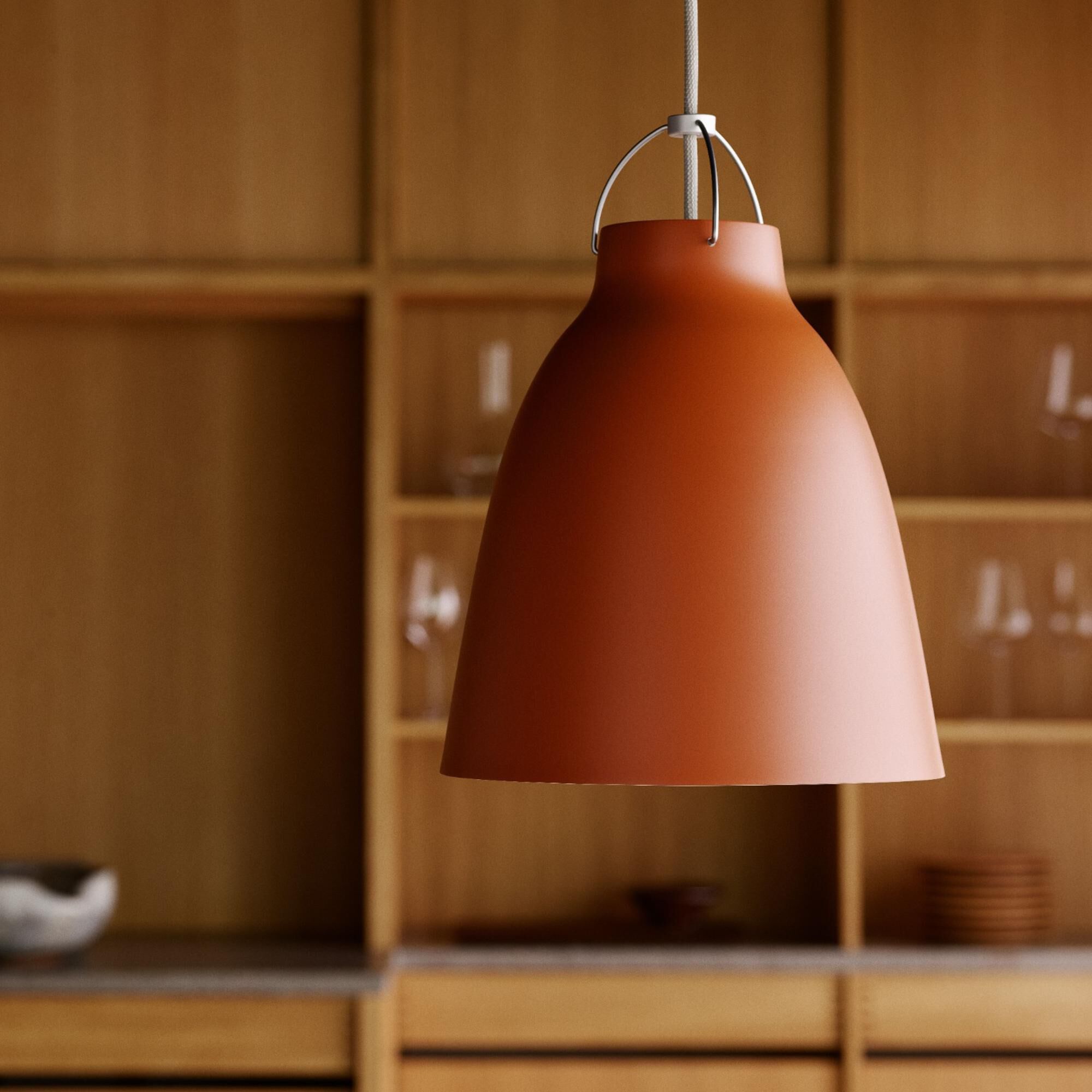 Kjøp Caravaggio Matt P2 Pendant, rusty red fra Fritz Hansen
