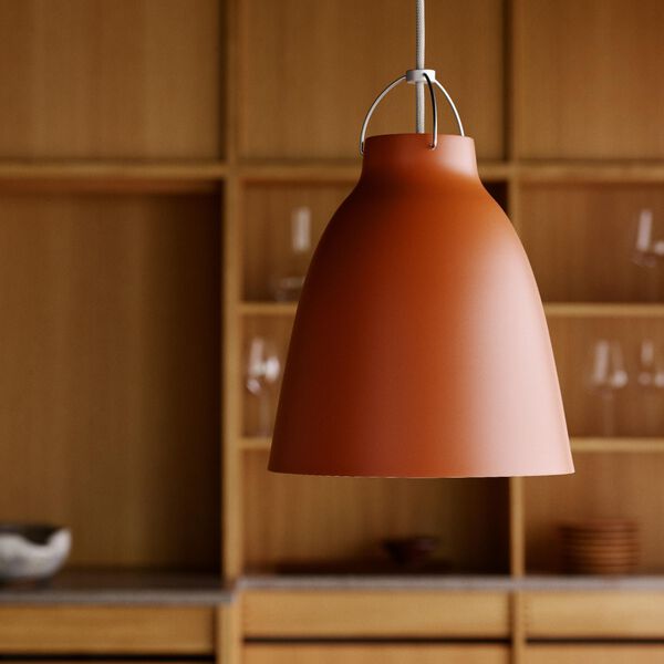 Caravaggio Matt P2 Pendant, rusty red, Fritz Hansen