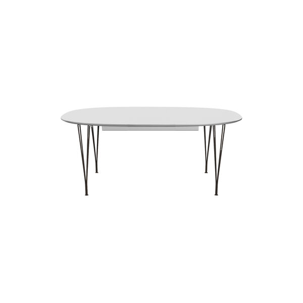 FH B619 Superellipse™ spisebord, hvit/brun bronse, Fritz Hansen