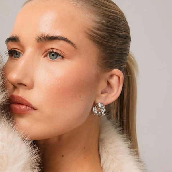 Knot Earrings, s&oslash;lv, WHO IS SHE