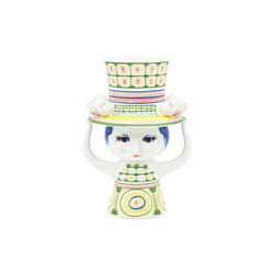 Lady with Hat vase, grønn, Bjørn Wiinblad
