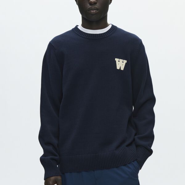 WWTay Pullover, dark navy, Wood Wood