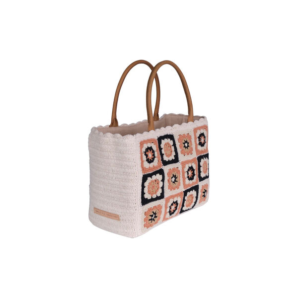 Las Dalias Mid Tote, sandstone, Luna Moon