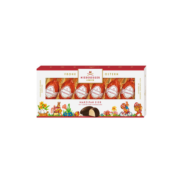Marsipan egg 6pk, Niederegger