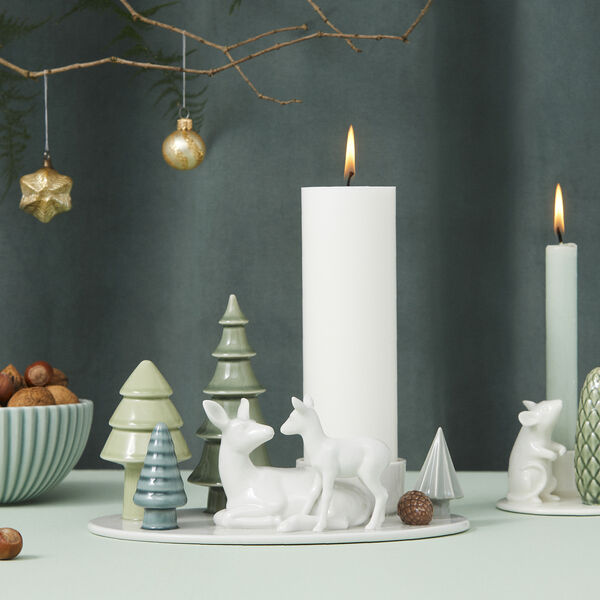 Winter Stories Deer & Fawn lysestake til blokklys, Dottir Nordic Design