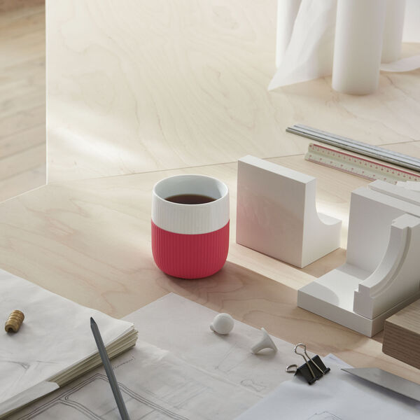 Riflet Contrast krus 35 cl, hibiskus, Royal Copenhagen