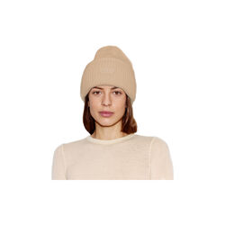 Oversize Beanie, beige, LÄST