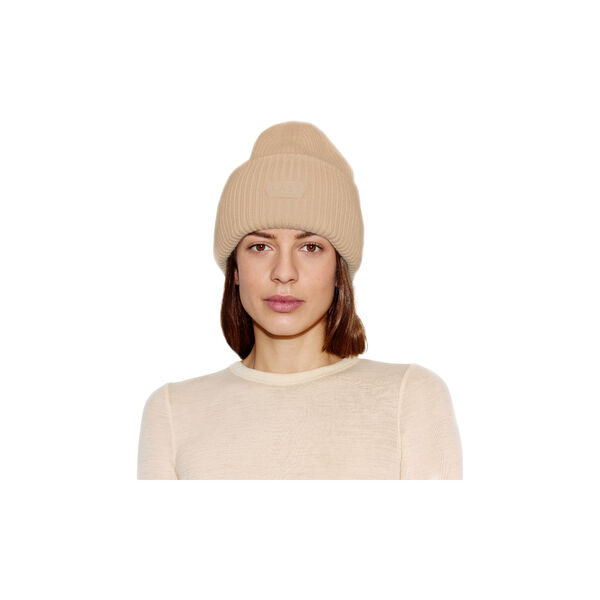 Oversize Beanie, beige, LÄST