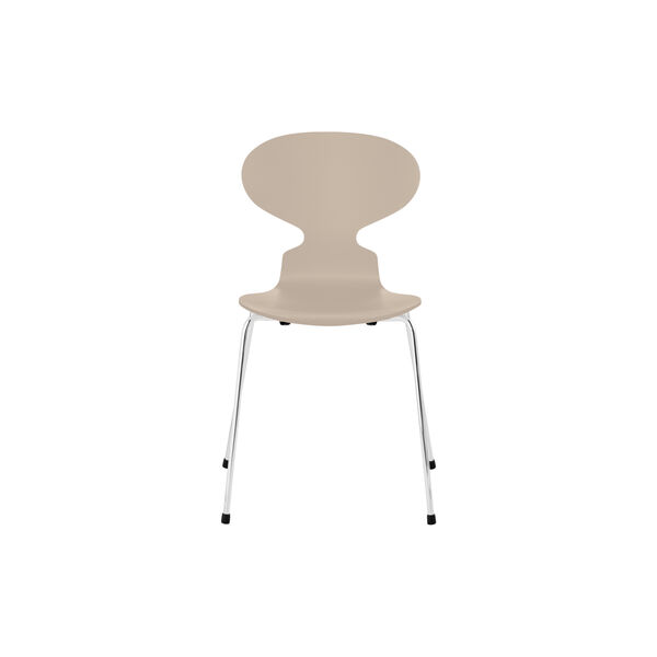 Myren™ 3101 lakkert stol, light beige/chrome, Fritz Hansen