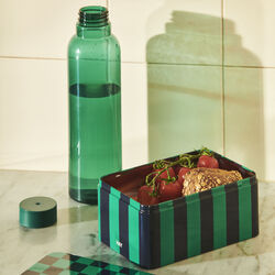 Tin beholder, green/dark blue, HAY