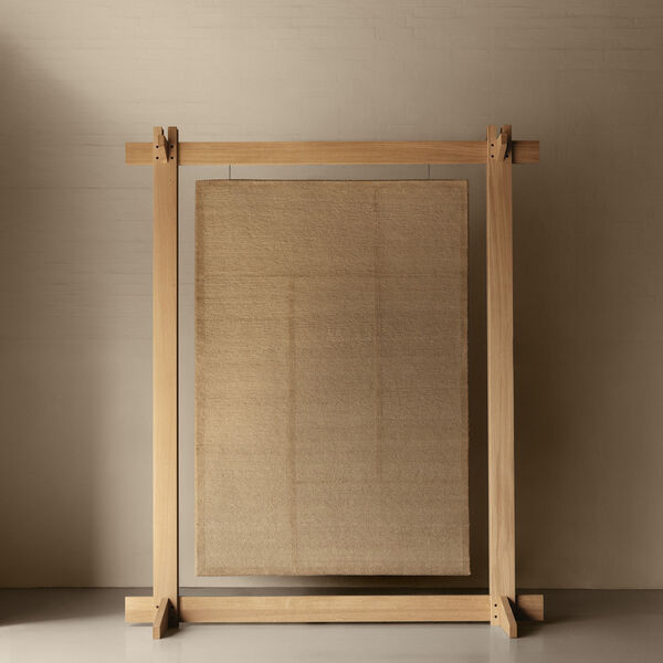 Calm Seki gulvteppe, sand, Linie Design