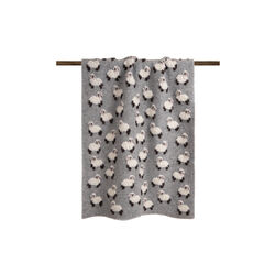 Baby Sweet Lamb Wool pledd, grey, Frati Home