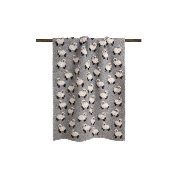 Baby Sweet Lamb Wool pledd, grey, Frati Home
