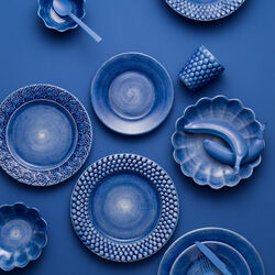 Bubbles suppetallerken 25 cm, light blue, Mateus