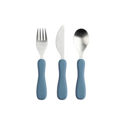 Fanto bestikk i silikon, nordic blue, Sebra