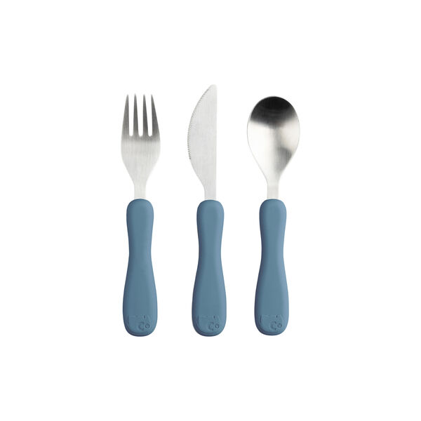 Fanto bestikk i silikon, nordic blue, Sebra