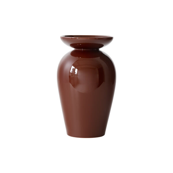 Momento JH47 Vase, red brown Momento JH47 Vase, red brown, &Tradition