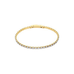 Ellera Grande Armb&aring;nd | &Oslash; 19 | Forgylt/hvit, Sif Jakobs Jewellery