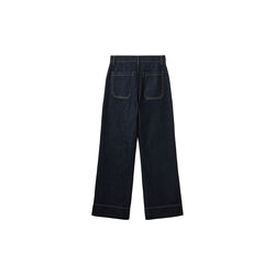 SAMIRASW WIDE LEG RAW DENIM JEANS, 5090 dark denim blue, Sofie Schnoor