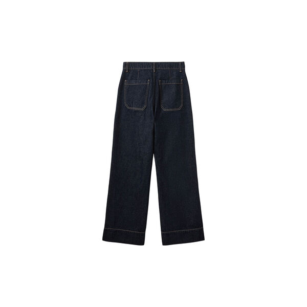 SAMIRASW WIDE LEG RAW DENIM JEANS, 5090 dark denim blue, Sofie Schnoor