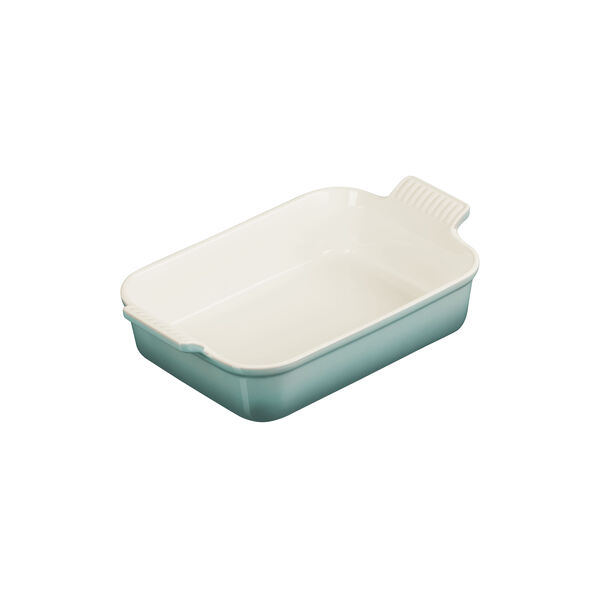 Heritage rektangul&aelig;rt fat 26 cm, havsalt, Le Creuset