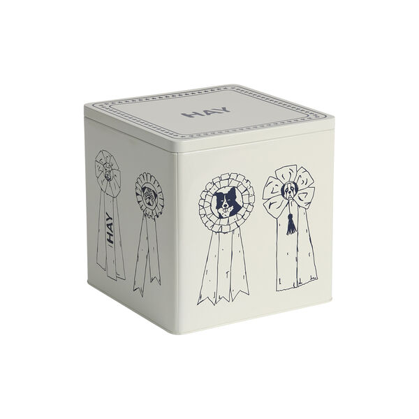 HAY oppbevaringsboks for hundemat, blue/white, HAY