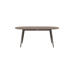PLAYdinner Lam&eacute; Dining Table with Extension, smoked oak, Bruunmunch Furniture