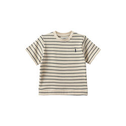 TheisSB T-shirt, antique white w blue, Sofie Schnoor