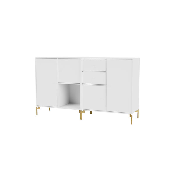 COUPLE Sideboard with Brass Legs, 101 new white, Montana Furniture