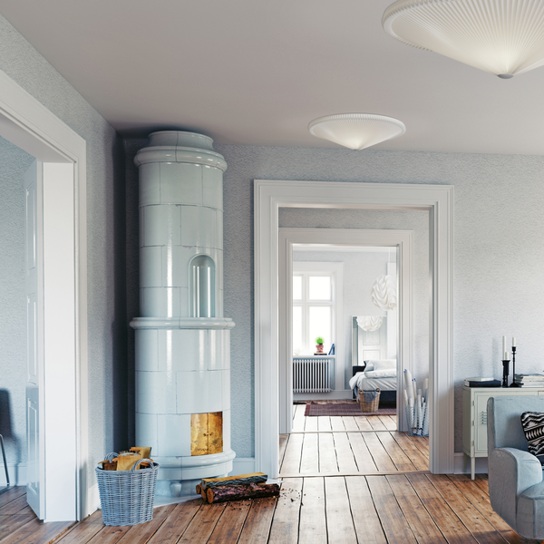 Le Klint 26 taklampe med papirskjerm, LE KLINT