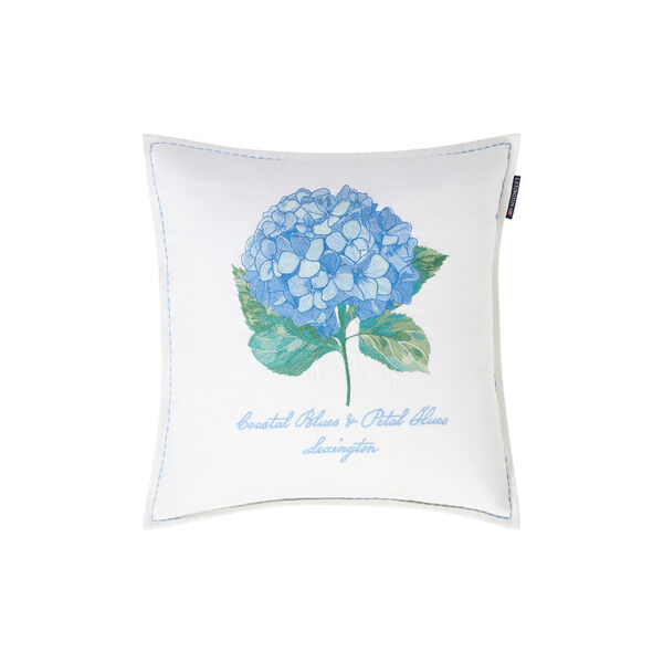 Embroidered putetrekk, white/green/blue, Lexington