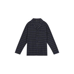 Bergen pyjamas, navy/antrasit melange/blue/white/dark grey piping, Ambassador 1867