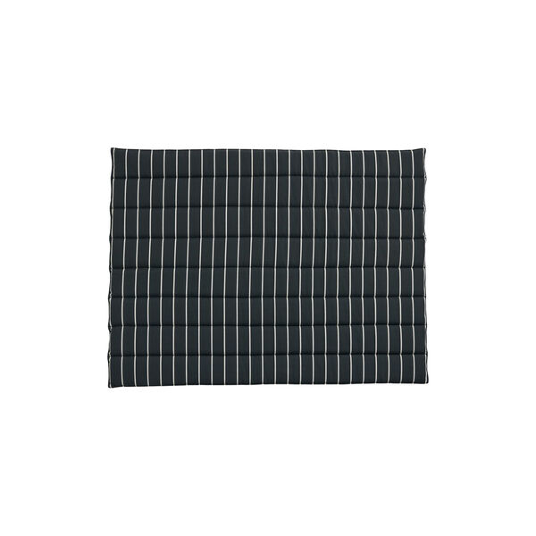 Outdoor Market Sofa Cushion, black with beige stripe, HAY