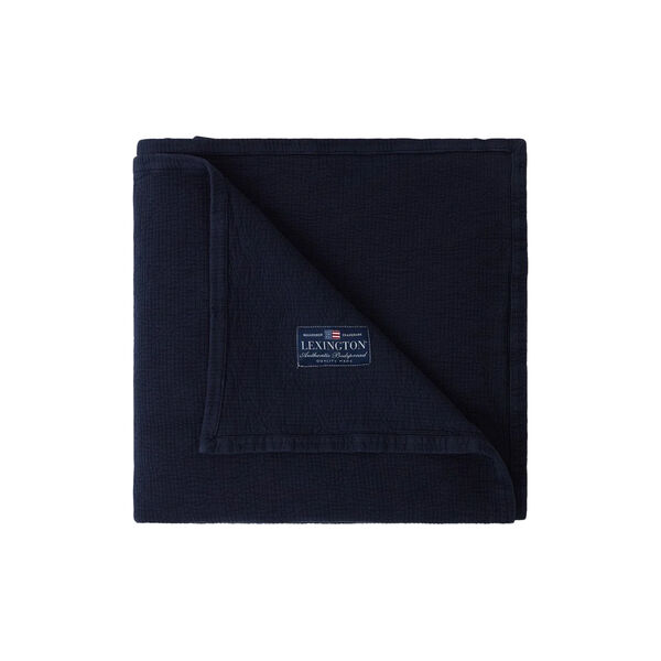 Sengeteppe Quiltet Jacquard, Dk. Blue Sengeteppe Quiltet Jacquard, Dk. Blue, Lexington