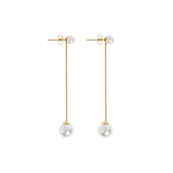 Estelle - perle Chain &oslash;reringer, gull, timi of Sweden