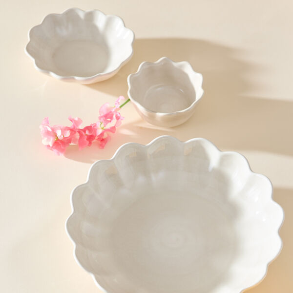 Basic Oyster skål 13 cm, white, Mateus