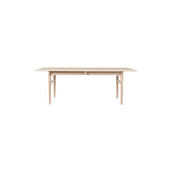 CH327 Dining Table, white oiled oak, Carl Hansen & Søn