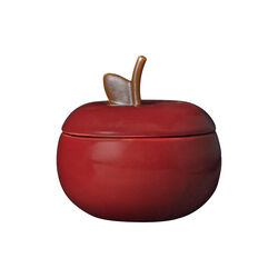 Apple Ceramic Container | Deep Red | Dekorasjonskrukke, Ferm Living