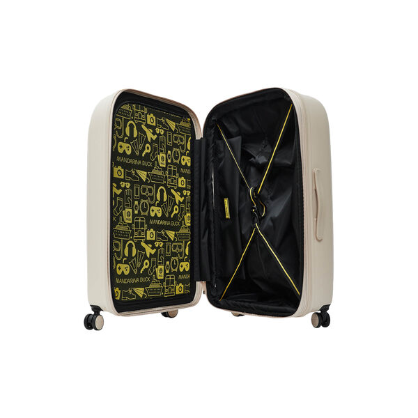 LOGODUCK + TROLLEY LARGE EXP, white mocha, Mandarina Duck