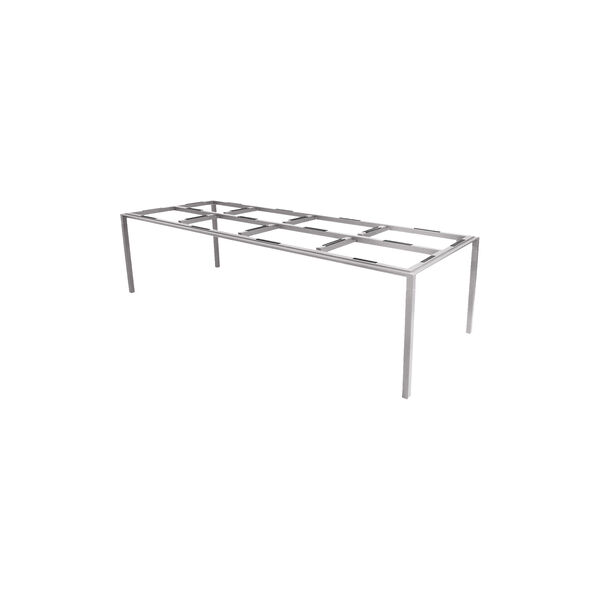 Pure spisebordunderstel 280x100 cm, taupe/aluminium, Cane-line