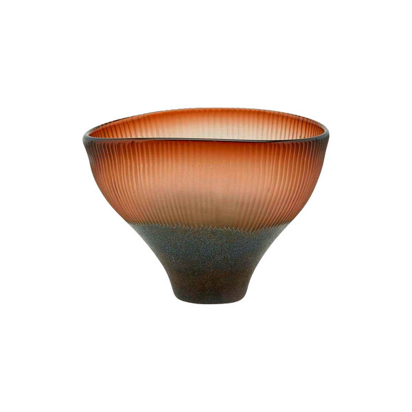 Funnel liten vase, brun, Abhika