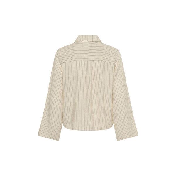 JannieMW Shirt, oatmeal w. black stripe, My Essential Wardrobe
