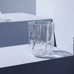 Crackle vase, clear, Kosta Boda