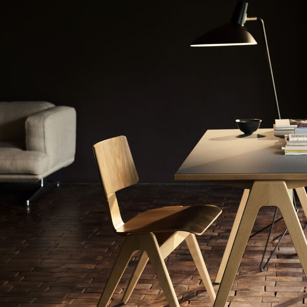 Daystak RD2 Table, honey stained beech/verde comodoro 0750 Daystak RD2 Table, honey stained beech/verde comodoro 0750, &Tradition