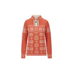 Peace Fem Sweater, roth red offwhite, Dale of Norway